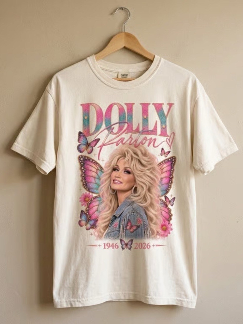 Dolly Tribute Butterfly Graphic Tee